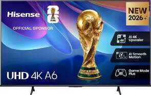 TV Hisense 43" QLED 43A6S - 4K Ultra HD, Smart TV con VIDAA, Dolby Vision iQ, DTS:X 20 W, HDR10+