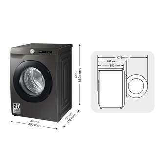 LVD. SAMSUNG WW90T534DAN 9K 1400R INOX ATD ECB