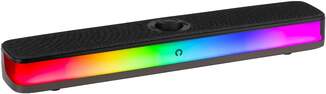Barra de sonido Konix - Iluminación LED RGB, potencia RMS 2x5 W, Bluetooth 5.3, alimentación USB