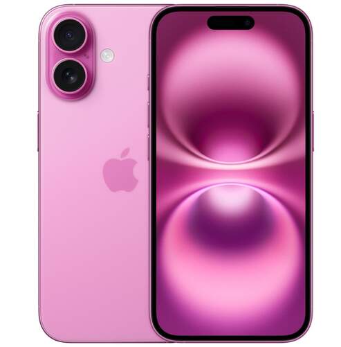 Apple iPhone 16 256 GB Rosa - Pantalla 6,1" OLED, Apple Neural Engine A18, Doble C&aacute;mara 48+12 MP