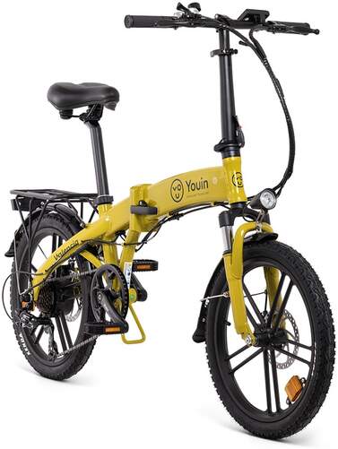 Bicicleta Eléctrica Youin Valencia BK1100 - 250W 36V 8.8Ah, Aut. 45km*, Ruedas 20", 7 Velocidades