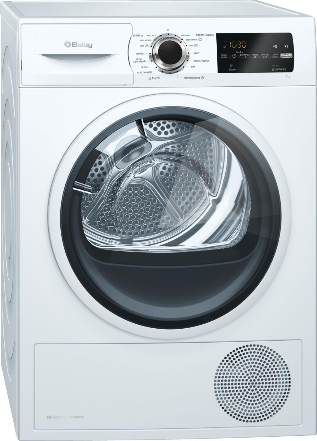 Secadora bomba de calor Balay 3SB978B - A+++, 7kg