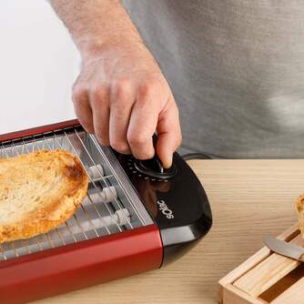 TOST. SOLAC TC5309 PLANO ROJO/NEGRO 700W