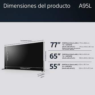TV SONY 65%%%quot; XR65A95L UHD QD-OLED 100HZ GOOGLE TV