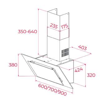 CAMP. TEKA DVT98660 BLANCO 90cm 698m3/h 112930044