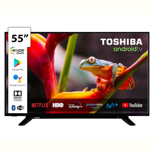 TV 55" Toshiba 55UA2063DG - UHD 4K, Smart TV Android, HDR Dolby Vision, Chromecast, Asist. Voz