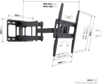 SOPORTE TV VOGEL%%%#39;S UP4053 GIRATORIO 32%%%quot;-65%%%quot;