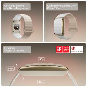 SMART BAND POLAR LOOP GEN2 GLD/BEI SIL S-M