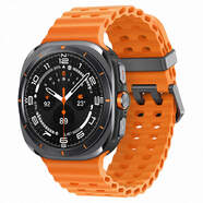 Samsung Galaxy Watch Ultra LTE Titanium Grey - 47 mm, NFC, GPS, BT 5.3, IP68, 590mAh, correa naranja