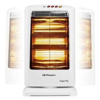 RADIADOR HALOGENO ORBEGOZO BP0303B 1200W OSCILAN