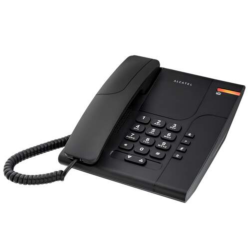 Tel&eacute;fono Sobremesa Alcatel Temporis T180 Negro - 5 niveles de volumen, botones grandes, 2 melod&iacute;as