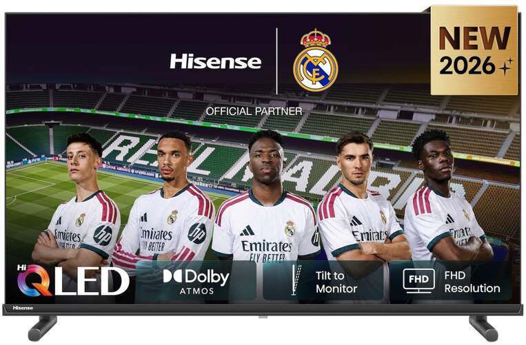 TV Hisense 32" QLED 32A5S - Full HD, Smart TV HomeOS U9, Dolby Atmos 14W, HDR10
