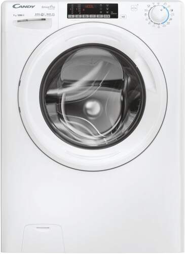 Lavadora Candy CO4274TWM61S - 7 kg, 1200 rpm, 74 dB, Clase A-10%, Control de Carga, Blanca