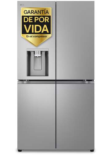 Frigor&iacute;fico Americano LG GMF961PY3E - 645 L, 4 Puertas, Dispensador de agua, Inox Antihuellas