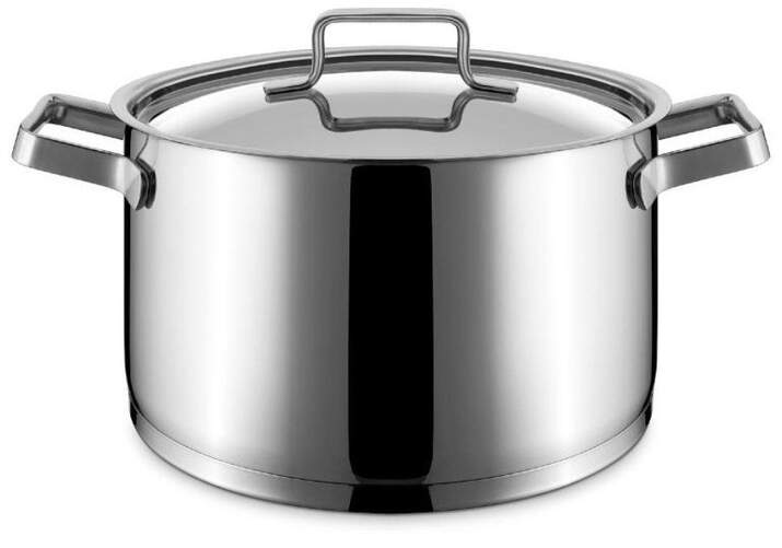 Cacerola Pujadas PJ456024 - Alta, 24 cm, 8,5 L, Tapa, Inox