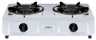 Hornillo Vitrokitchen 275IB - 2 Fuegos, Gas, Inox, Termopar de protecci&oacute;n, Blanco