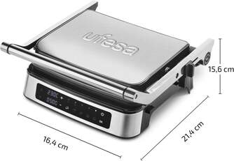 GRILL UFESA EVEREST 2000W 180%%%#186; DIGITAL 29X23,2CM