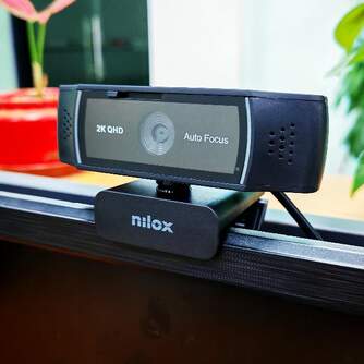 WEBCAM NILOX AUTOMATICA NXWCA2K12 1080 2K  NEGRA