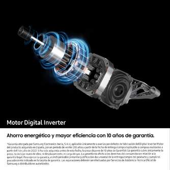 LVD. SAMSUNG WW11DG5B25ABEC 11KG 1400RPM NEGRO