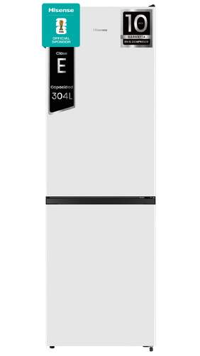 Frigor&iacute;fico Combi Hisense RB390N4AWE - Clase E, 186x60 cm, 304 L, No Frost, Multi-Air Flow, Blanco
