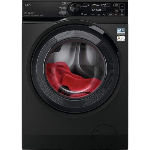 Lavasecadora AEG LWR7316V6O - 6/10 kg, 1600 rpm, Clase D/A, Negro