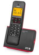 Teléfono inalámbrico SPC 7290RC1 Blade -  Identificador llamadas, remarcado, Negro y rojo