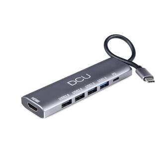 HUB DCU USB C a HDMI   4 USB   USB C CARGA 100W