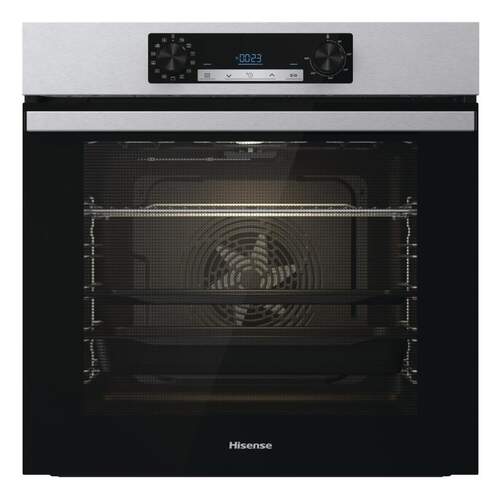 Horno Hisense BSA65211CX - Clase A, 77L, STEPbake, Multifunción, AirFry, Guía Extraíble, 3500W