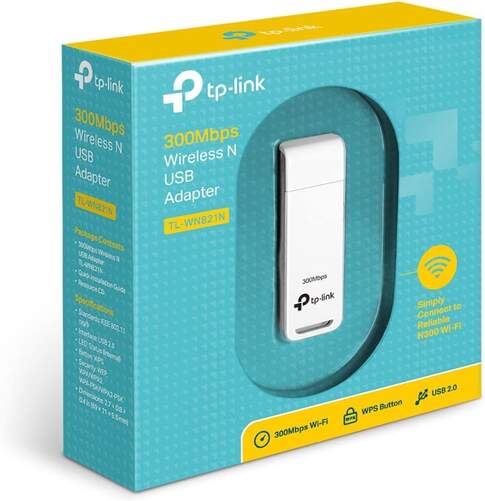 Adaptador Red USB TP-LINK TL-WN821N - Wireless, N 300M