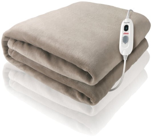 Manta Eléctrica Ufesa Softy - 160x100 cm, 120 W, 3 Temperaturas, Beige