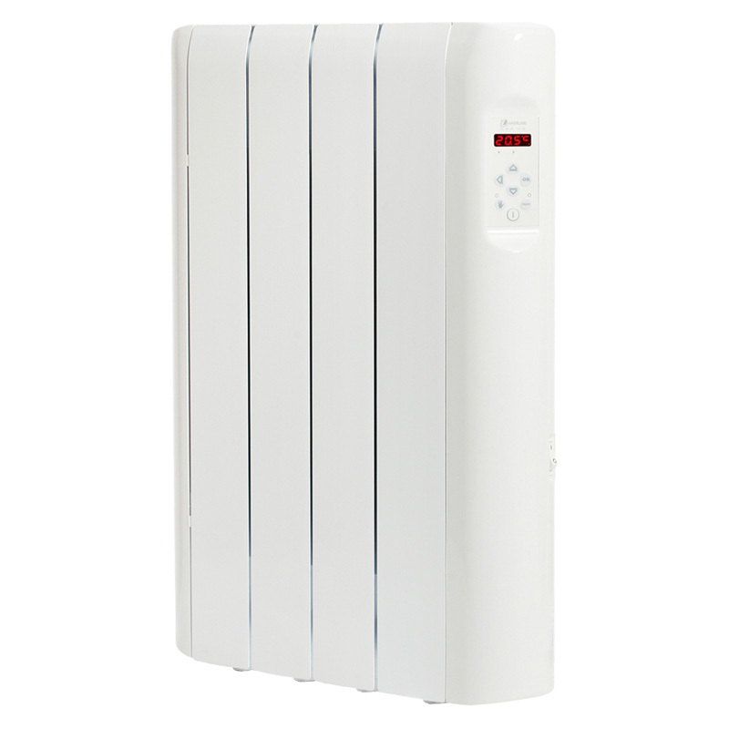 Emisor Haverland Rce4s 4 elementos 600 w 3 modos 5 programas termostato digital blanco fluido bajo consumo 600w de potencia 8m2 4s
