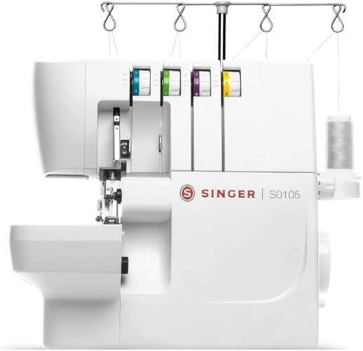 Remalladora Singer 14SH0105 - 6 Tipos de Puntadas , Blanco