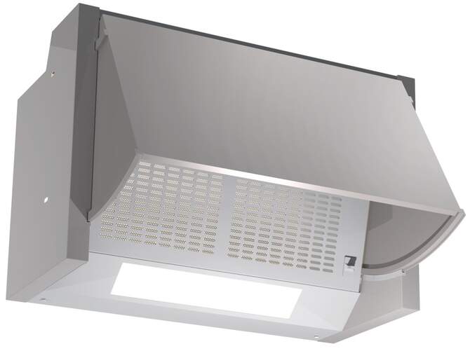 Campana Integrable Cata CPK6000GR - 224 Pa, Extracción Máx 265 m3/h, 1 Filtro, Plata