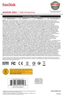 MEMORIA USB SANDISK CRUZER ULTRA 3.0 64GB 130MB/S