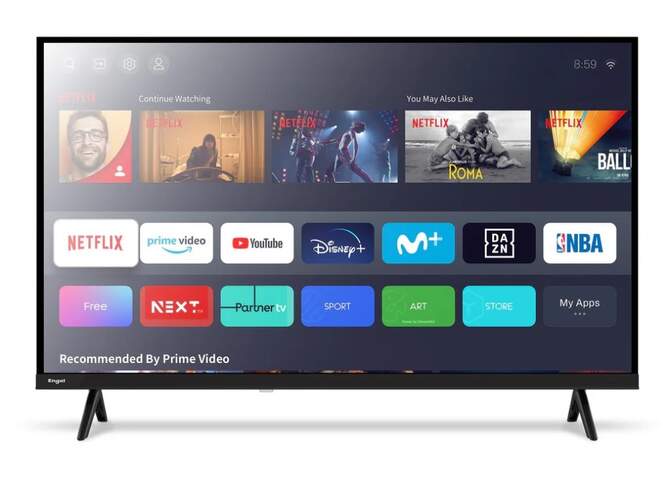 TV Engel 32" LED LE3287SM - HD, Smart TV VIDAA, Dolby Audio 16 W, Modo Hotel