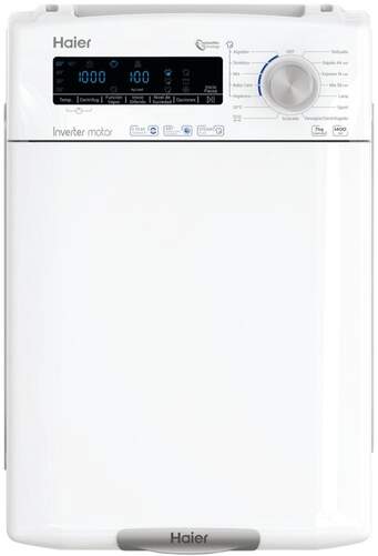 Lavadora carga superior Haier RTXSG47TMCE37 - 7kg, 1400rpm, Clase B, Inverter, 16 programas