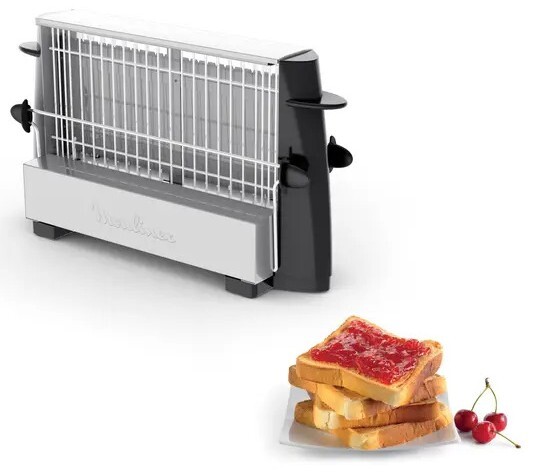 Tostadora vertical Moulinex A15453 - 760W, 4 rebanadas, Empuñaduras frías