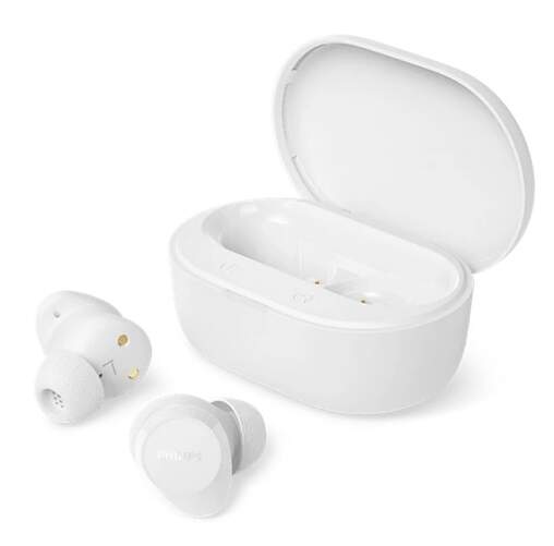 AURICULARES PHILIPS TAT1300WT BT TWS 24H BLANCO - Bluetooth 5.3 con Cancelaci&oacute;n de Ruido Integrada