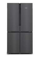 Frigor&iacute;fico Americano Siemens KF96NAXEA - 183x91 cm, 4 puertas, Clase E, No Frost, Negro Inox