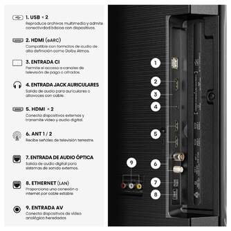 TV HISENSE 55%%%quot; 55A6S UHD SMART TV DOLBYVISION DTSX