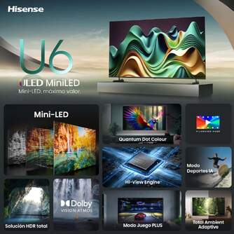 TV HISENSE 75%%%quot; 75U6NQ UHD MINILED ULED QLED