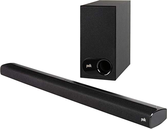 Barra Sonido Polk Signa S2 - 5.1ch, HDMI ARC, Bluetooth, SubWoofer Inalámbrico, Mando