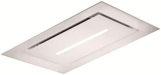 Campana Mepamsa Cielo 90 6080 - 90 cm, 740 m3/h, Cristal, Blanco