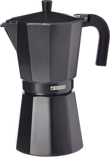 Cafeteria Monix Vitro Noir - Capacidad para 12 tazas
