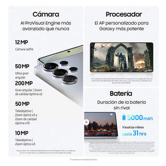 SMARTPHONE SAMSUNG S25 ULTRA 12/256 6,9%%%quot; TIT. GRIS