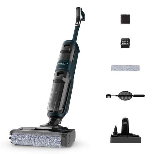 Fregadora Rowenta GZ2251 - Wet&Dry, Autonom&iacute;a 35 Min, Eco/Max, Negro, Azul