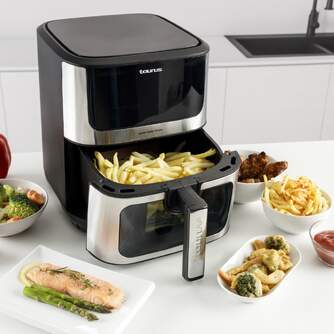 FREIDORA AIRE TAURUS 7S VIEW 1600W 6,5L VENT 8PR