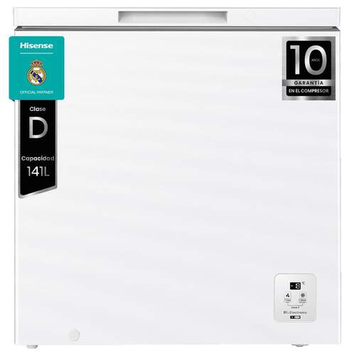 Congelador Horizontal Hisense FT200N1AWDL - Clase D,  86x79 mm, 198 litros, blanco