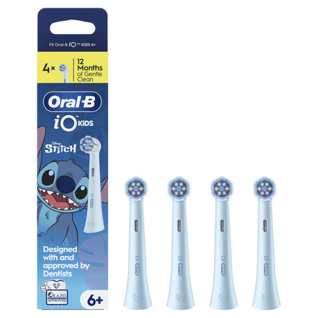 Accesorio Oral-B iO Kids Stitch - Junior, 4 uUnidades, Azul