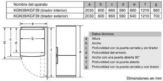 FRICOM. SIEMENS KG39NXIEA 203x60 NF INOX DSP
